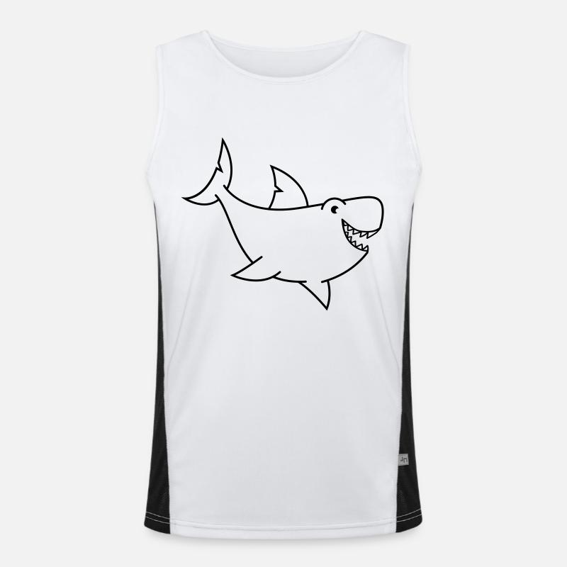 hai comic Funktionelles Kontrast-Tank Top für Männer 