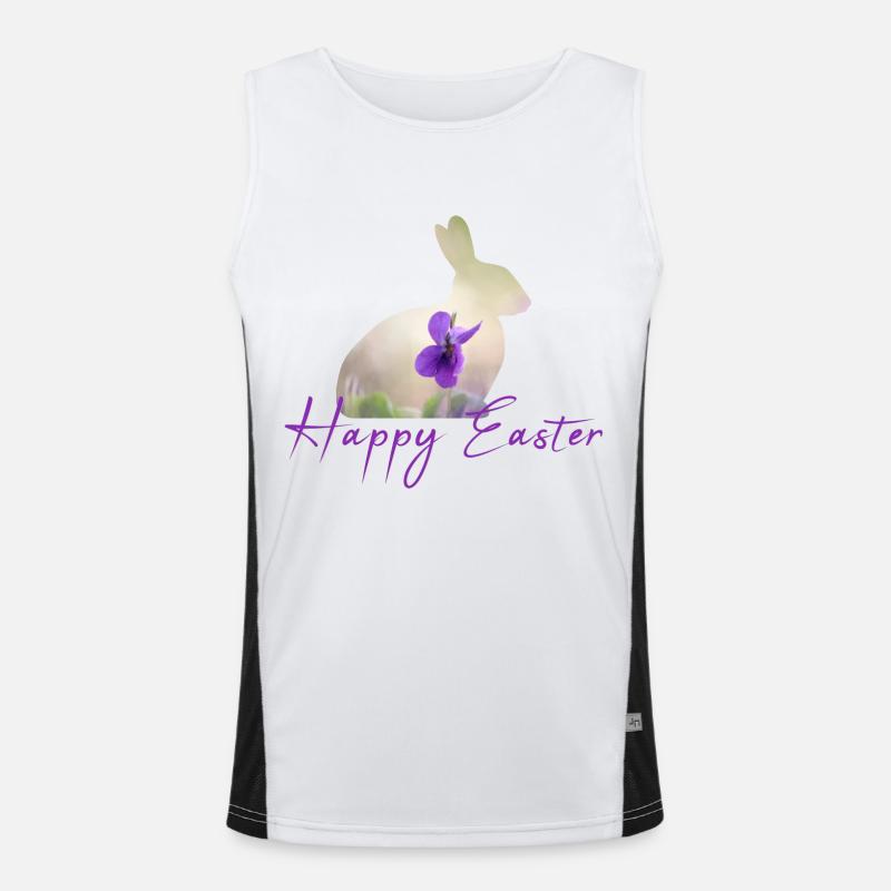 Happy Easter Men's Functional Contrast Tank Top 