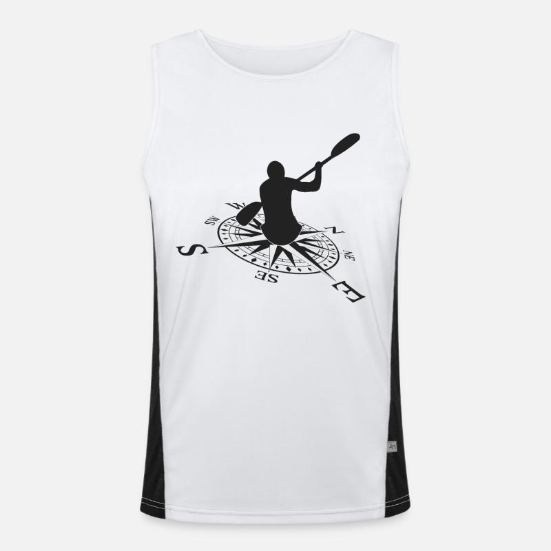 Paddeln Funktionelles Kontrast-Tank Top für Männer 