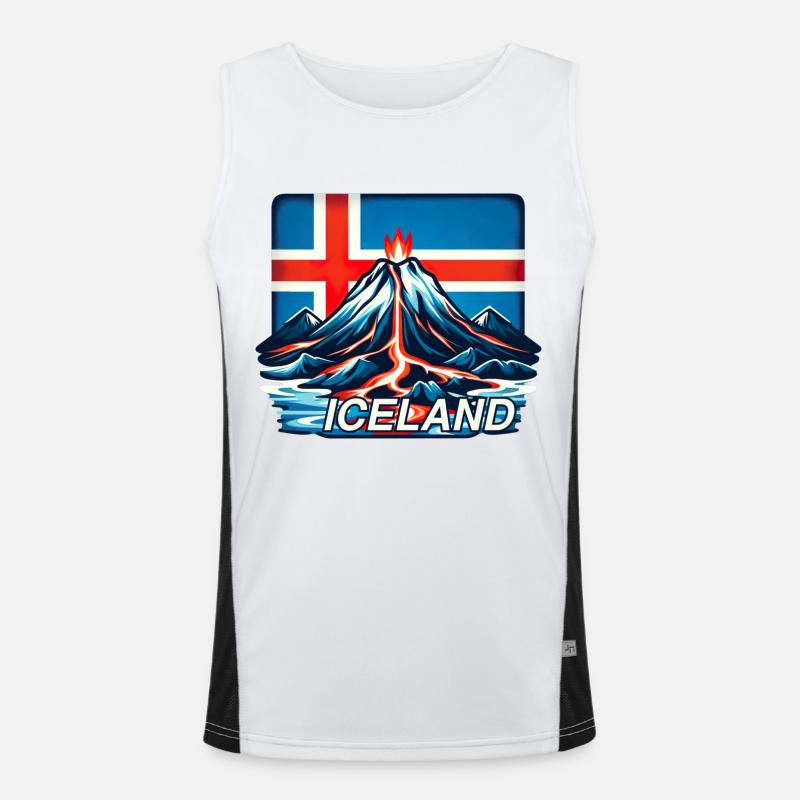 Islande Islande 3 Débardeur respirant contrasté Homme 