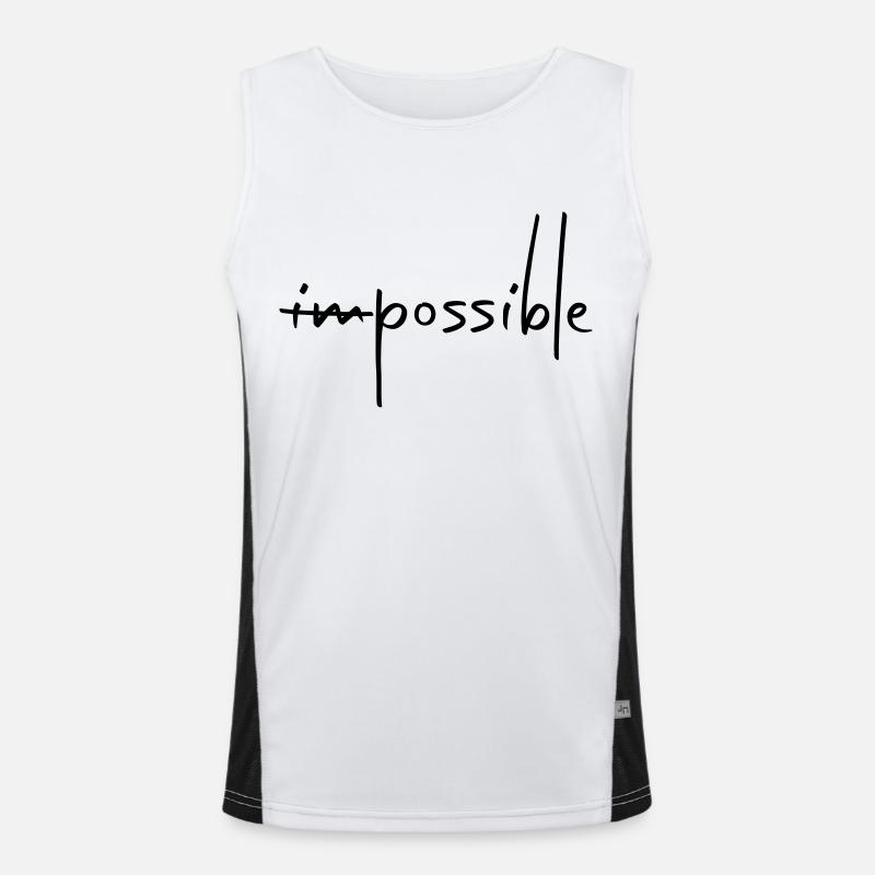 IMPOSSIBLE POSSIBLE Débardeur respirant contrasté Homme 