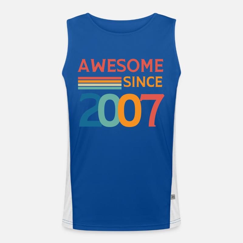Awesome since 2007 Men's Functional Contrast Tank Top 