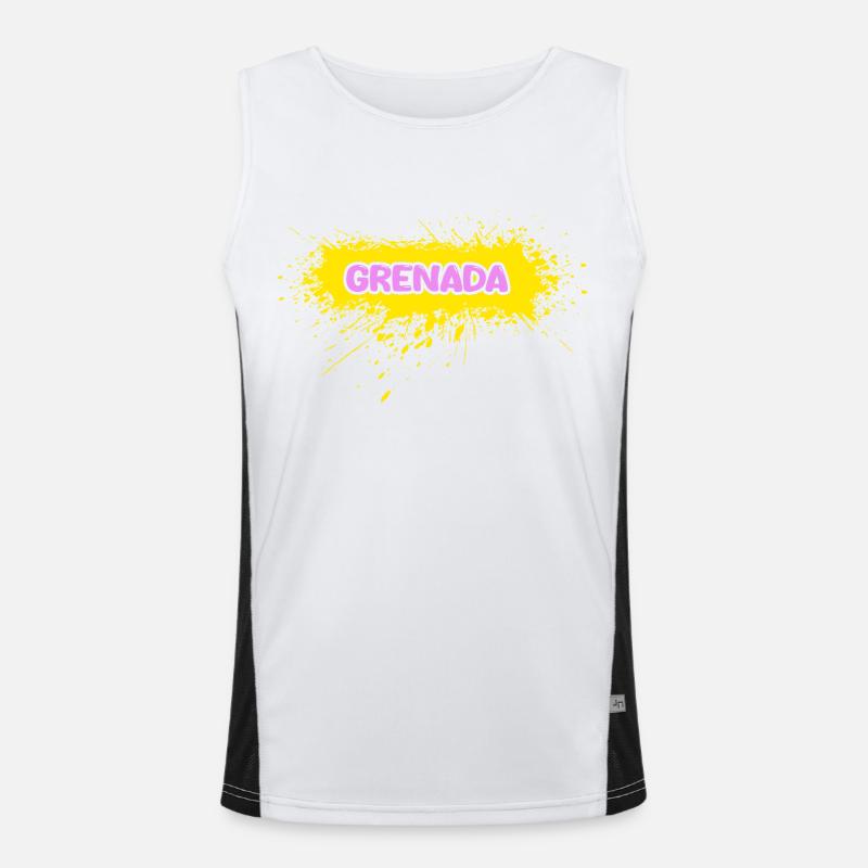 Grenada Funktionelles Kontrast-Tank Top für Männer 