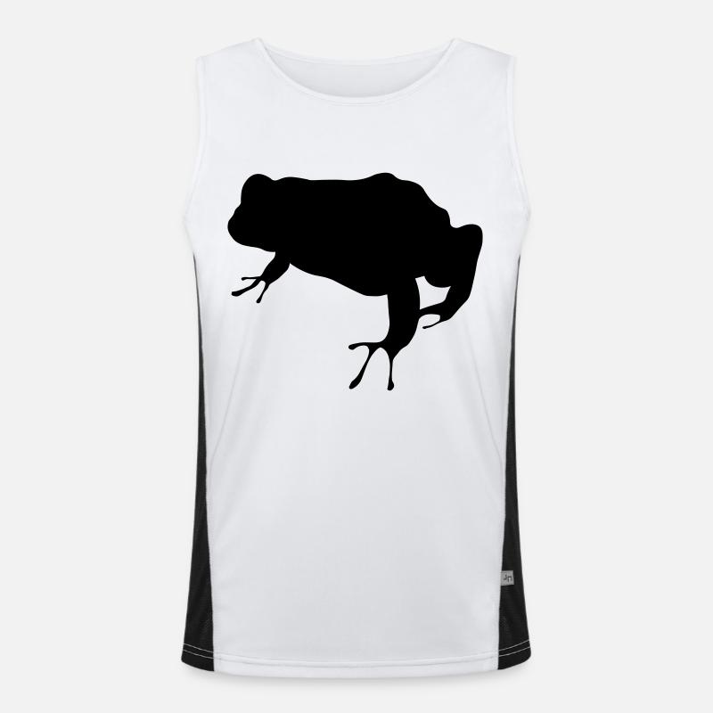 Frø - Funktionel kontrast tanktop til herrer  - hvid/sort
