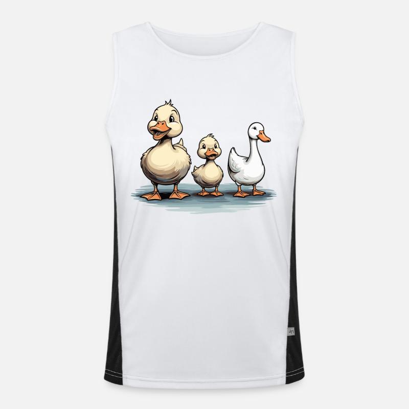 ENTEN UND GANS Funktionelles Kontrast-Tank Top für Männer 