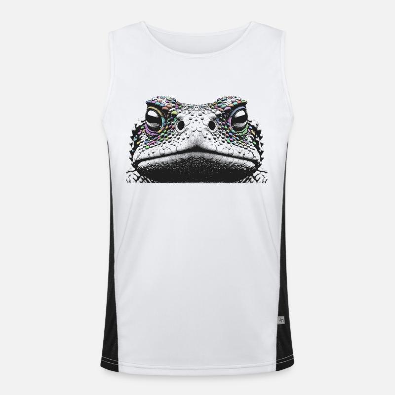 Frosch Funktionelles Kontrast-Tank Top für Männer 
