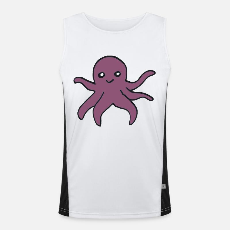 oktopus Funktionelles Kontrast-Tank Top für Männer 