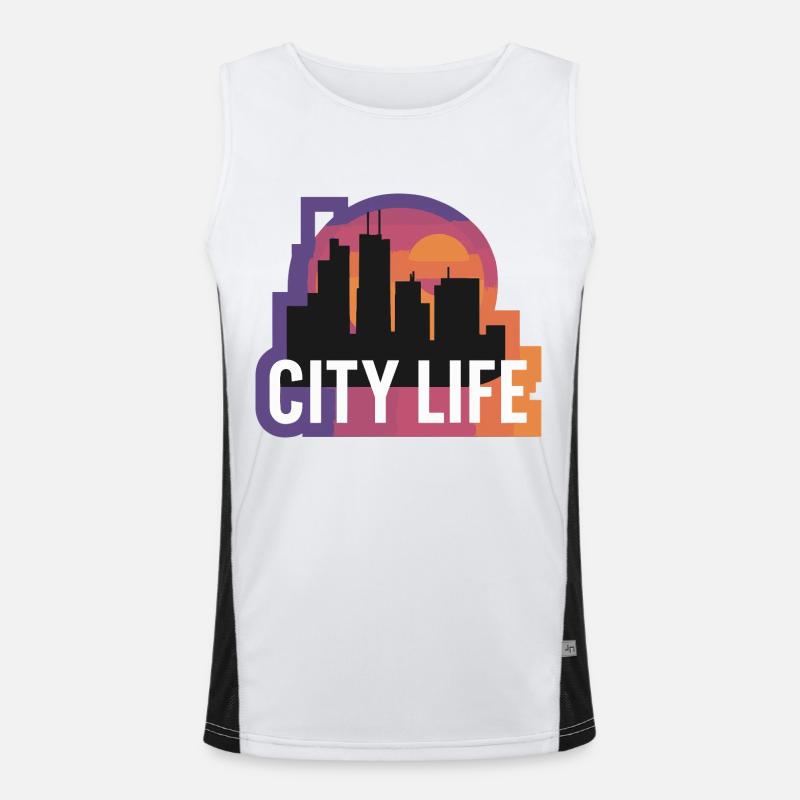 STADTLEBEN Funktionelles Kontrast-Tank Top für Männer 