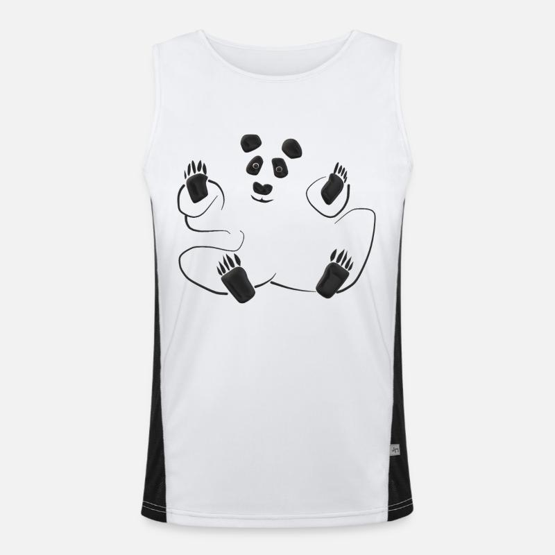 panda Men's Functional Contrast Tank Top 