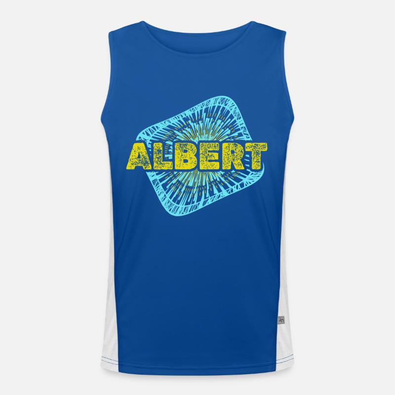 Albert as a leisure time Men's Functional Contrast Tank Top 