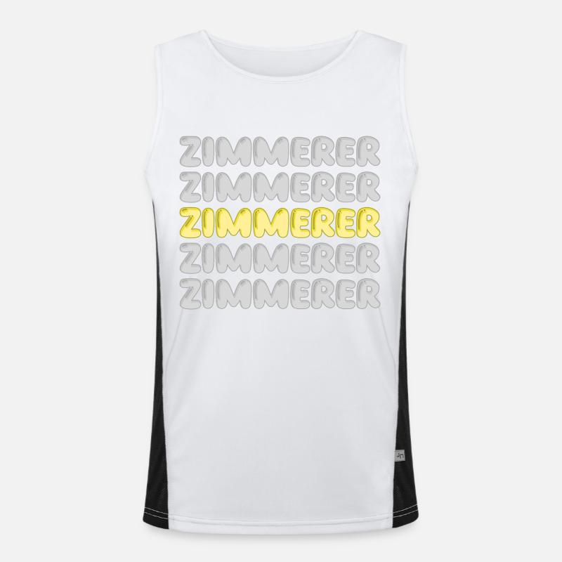 Work Carpenter Men's Functional Contrast Tank Top 