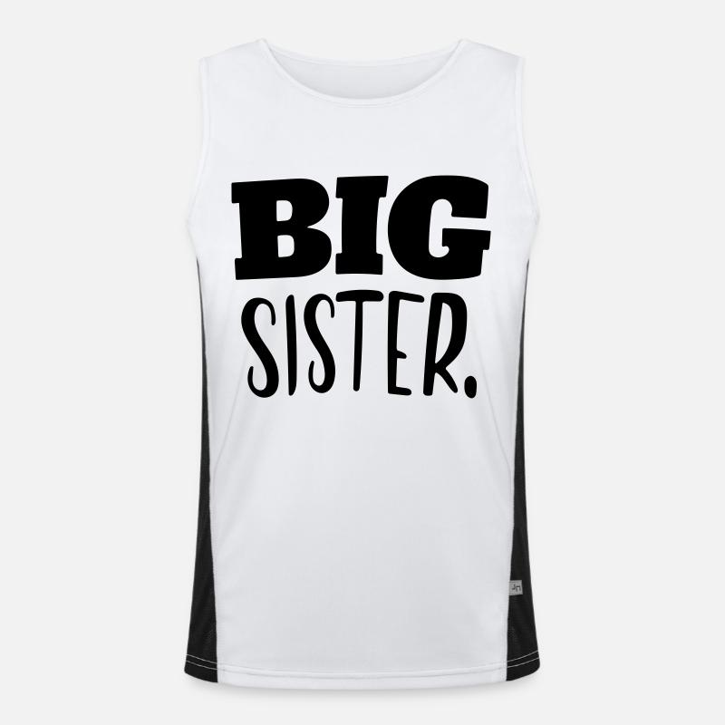 große Schwester Funktionelles Kontrast-Tank Top für Männer 