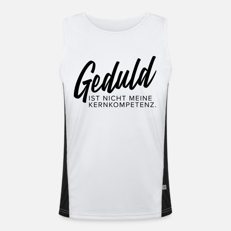 Null Geduld Sarkastisch und Ehrlich Kaffee Tasse Funktionelles Kontrast-Tank Top für Männer 