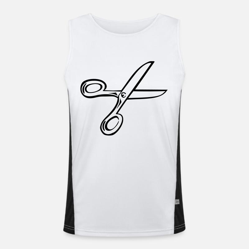 Schere Funktionelles Kontrast-Tank Top für Männer 