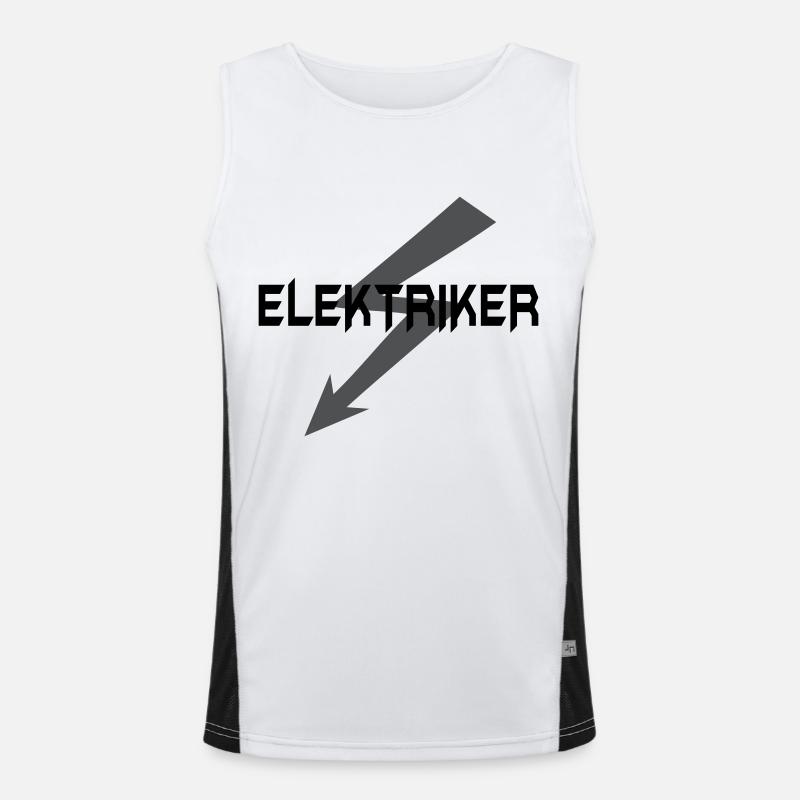 Elektriker Funktionelles Kontrast-Tank Top für Männer 