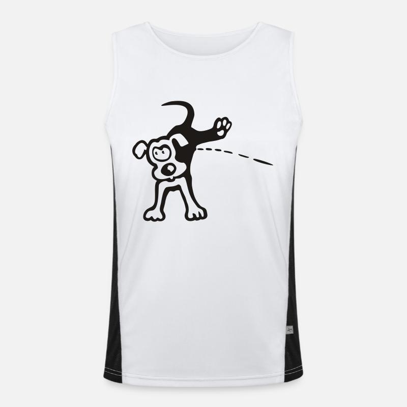 Peeing Paul Men's Functional Contrast Tank Top 