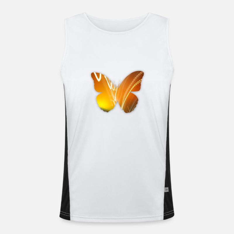 Butterfly Funktionelles Kontrast-Tank Top für Männer 