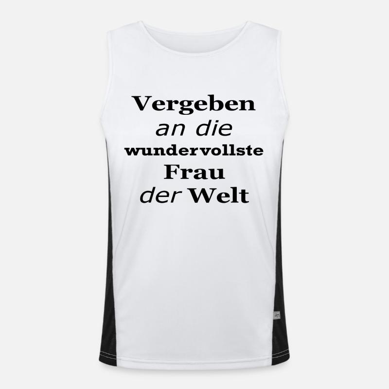Liebe Funktionelles Kontrast-Tank Top für Männer 