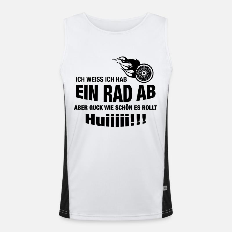Ich hab ein Rad ab Funktionelles Kontrast-Tank Top für Männer 