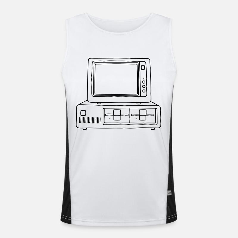 PC Computer Men's Functional Contrast Tank Top 