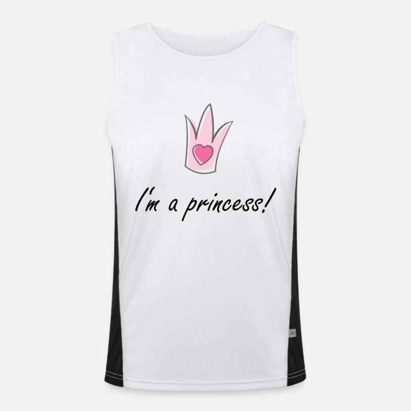 Je suis une princesse! Débardeur respirant contrasté Homme 