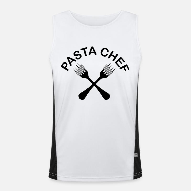 Pasta Funktionelles Kontrast-Tank Top für Männer 