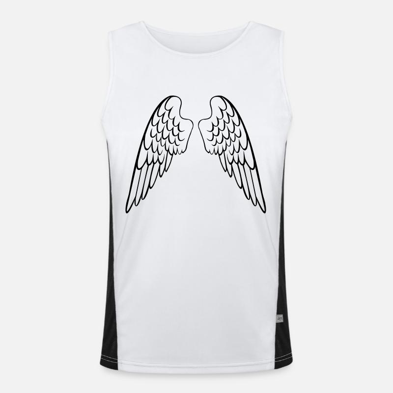 Winged Angel Funktionelles Kontrast-Tank Top für Männer 