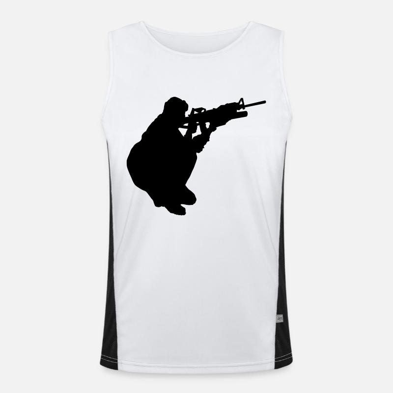 militaire Débardeur respirant contrasté Homme 