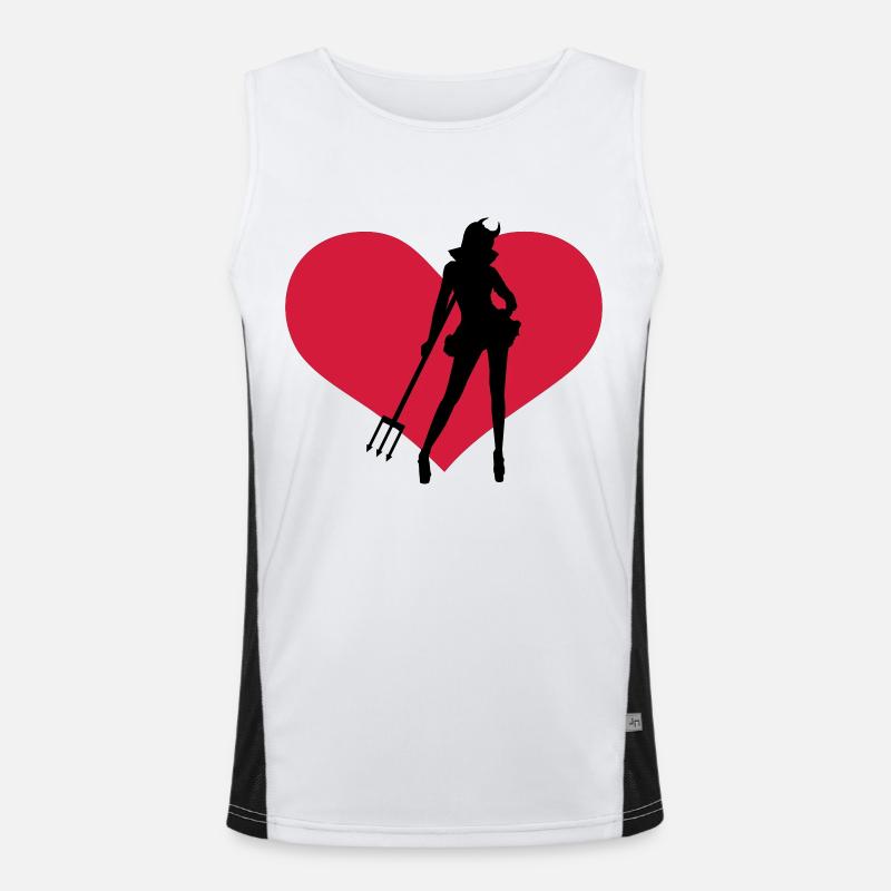 Devil Men's Functional Contrast Tank Top 