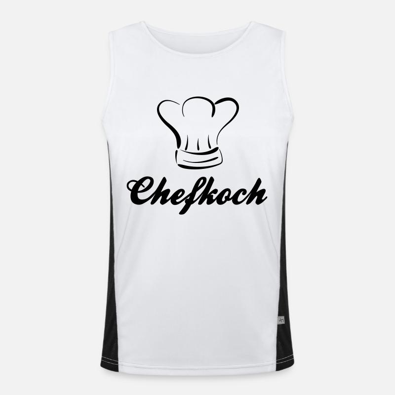 chef cook Men's Functional Contrast Tank Top 