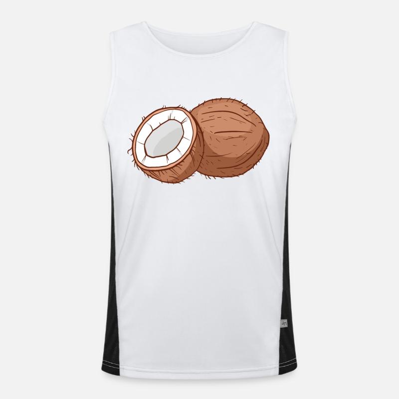 Cocotier Cocosque coconse cocons Débardeur respirant contrasté Homme 