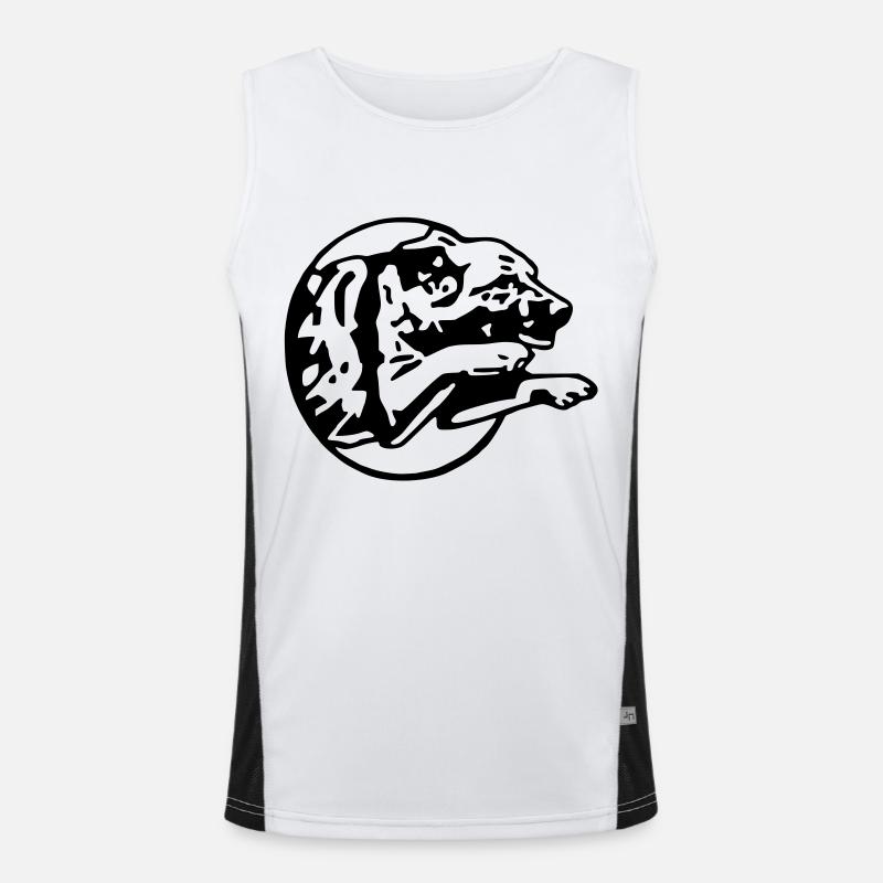 springen ein ba Funktionelles Kontrast-Tank Top für Männer 