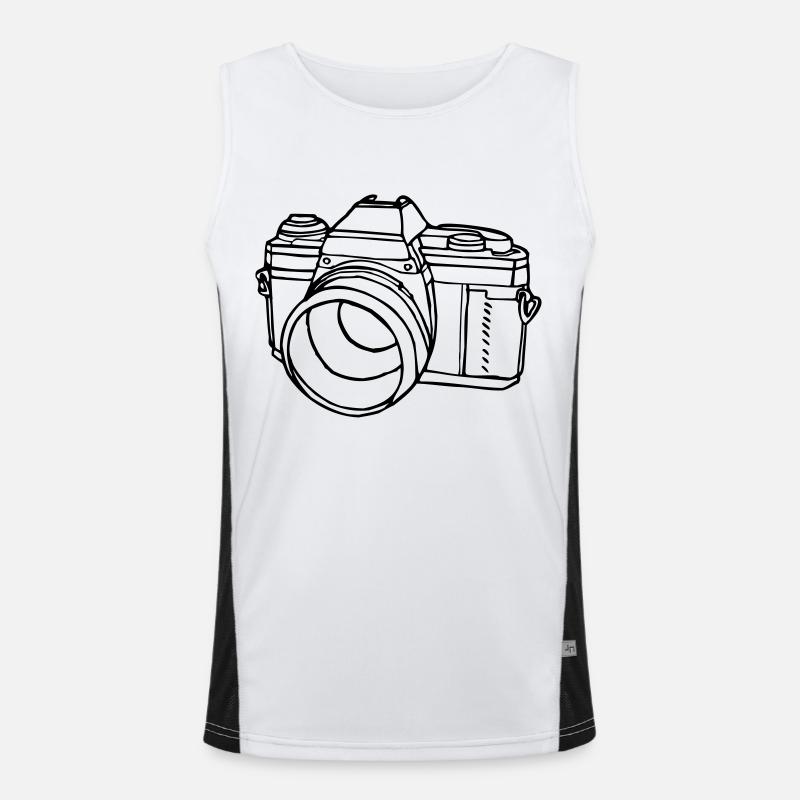 Kamera Funktionelles Kontrast-Tank Top für Männer 