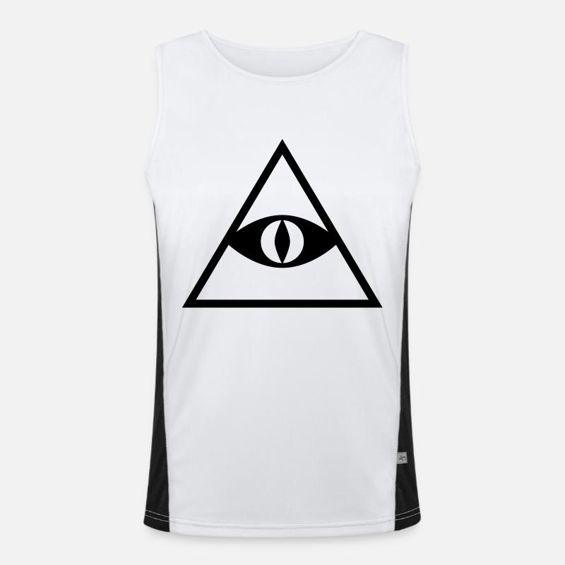 Pyramide Funktionelles Kontrast-Tank Top für Männer 