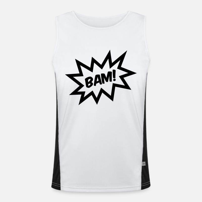 BAM! Funktionelles Kontrast-Tank Top für Männer 