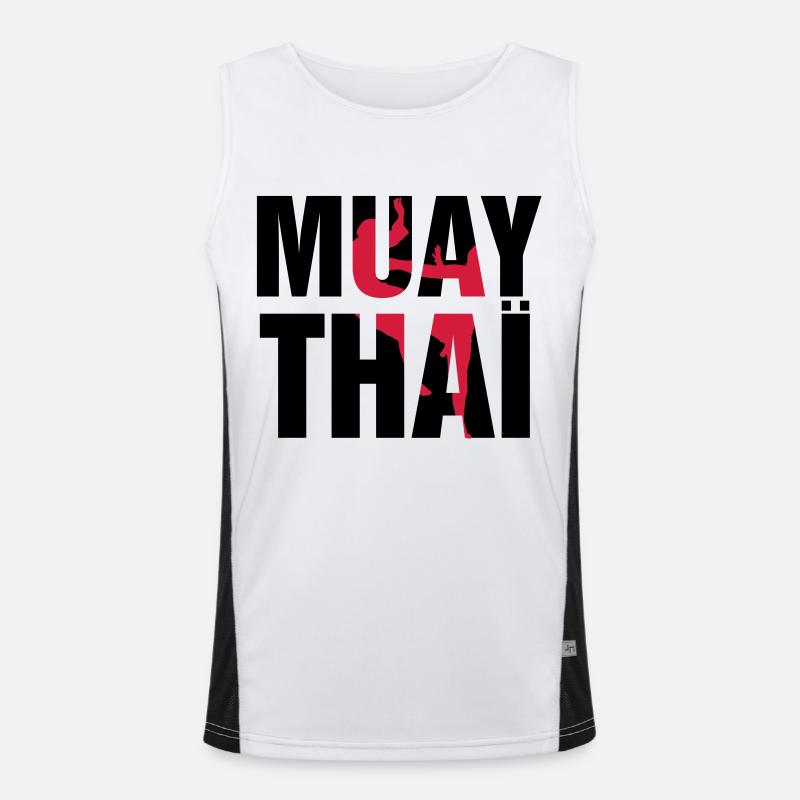 Muay Thai! Men's Functional Contrast Tank Top 