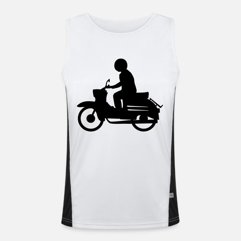 Fahrzeug - Simson Schwalbe Funktionelles Kontrast-Tank Top für Männer 