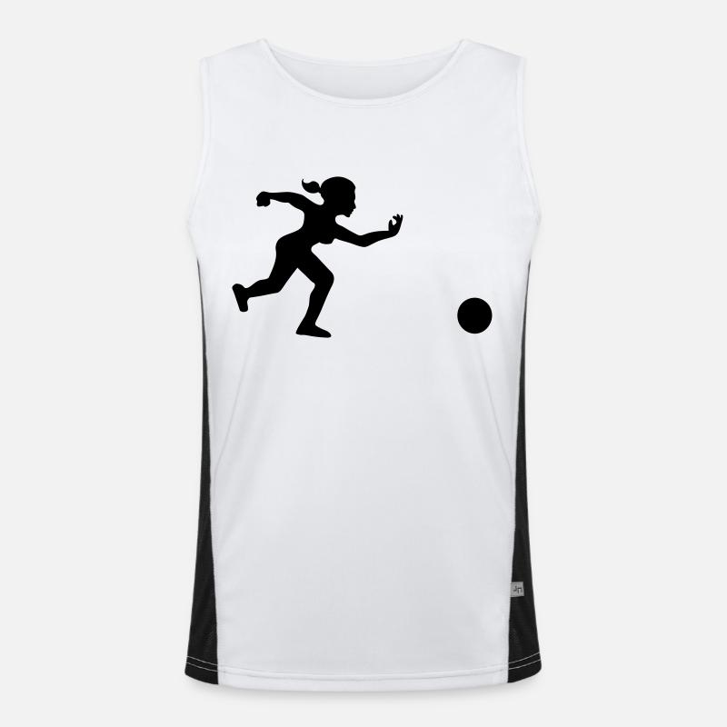 joueuse de bowling lance sa boule Débardeur respirant contrasté Homme 