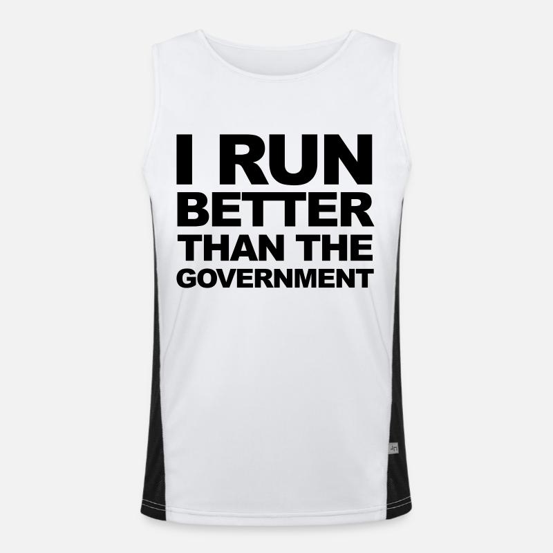 Run Funktionelles Kontrast-Tank Top für Männer 