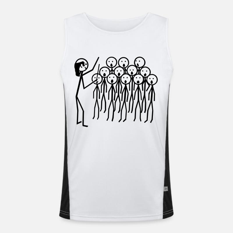Chor Funktionelles Kontrast-Tank Top für Männer 