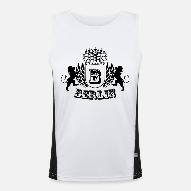 berlin Funktionelles Kontrast-Tank Top für Männer 