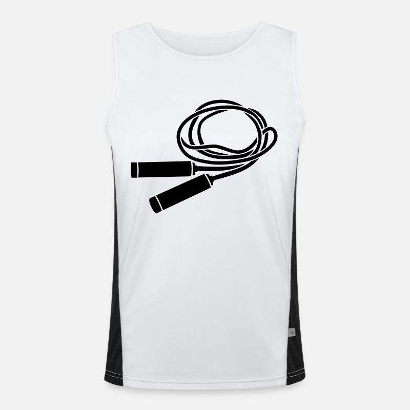 Seilspringen Funktionelles Kontrast-Tank Top für Männer 