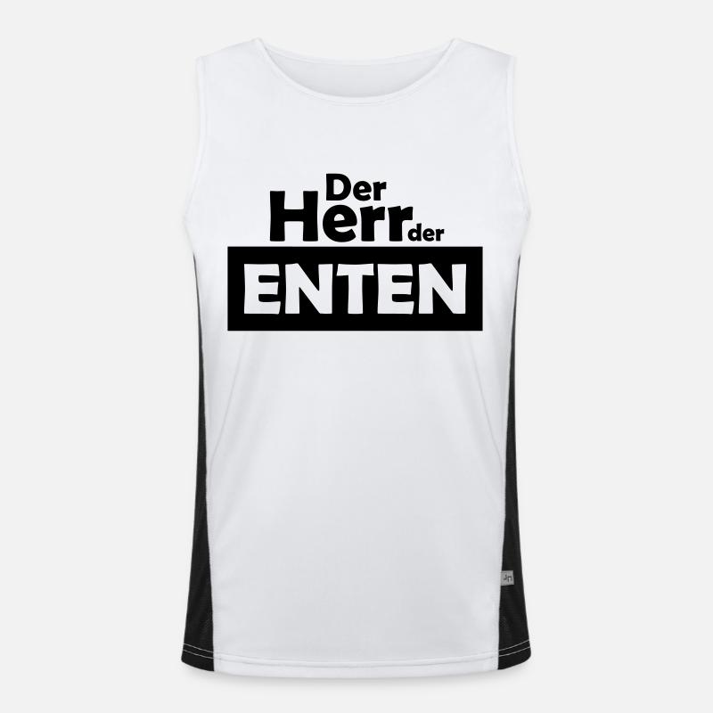 der herr der enten Funktionelles Kontrast-Tank Top für Männer 