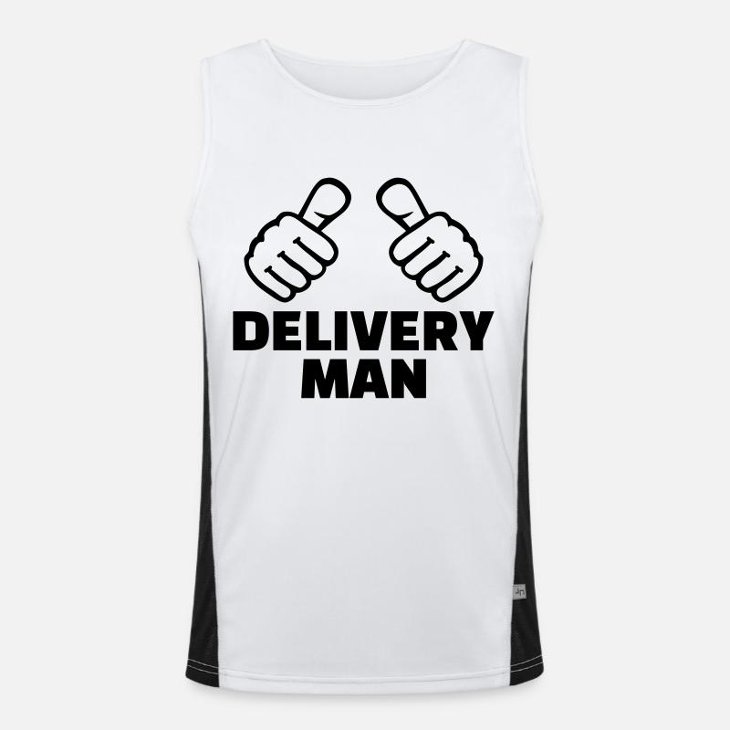 Delivery man Men's Functional Contrast Tank Top 