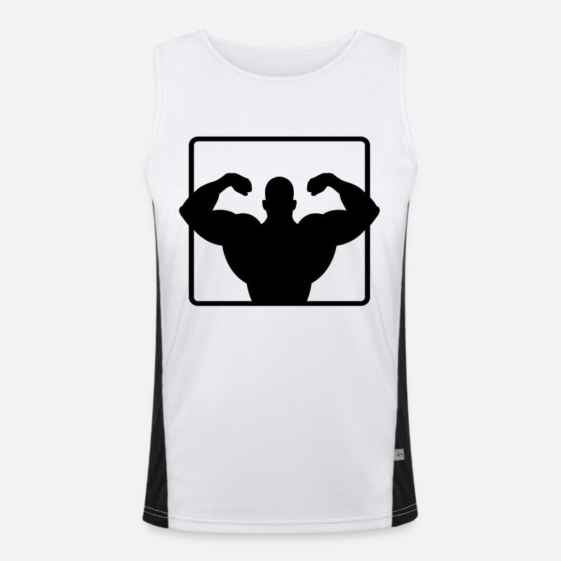 bodybuilder Débardeur respirant contrasté Homme 