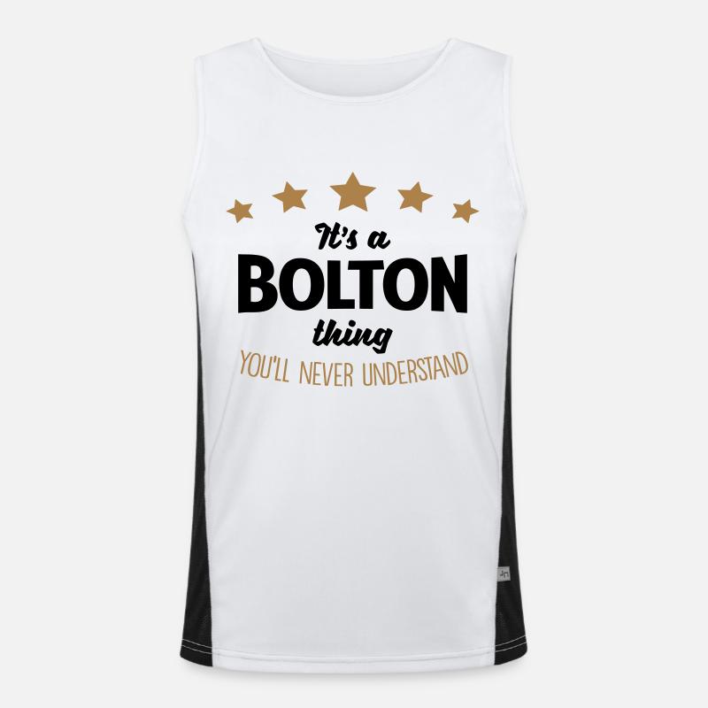 It's a bolton name thing stars never unde Men's Functional Contrast Tank Top 