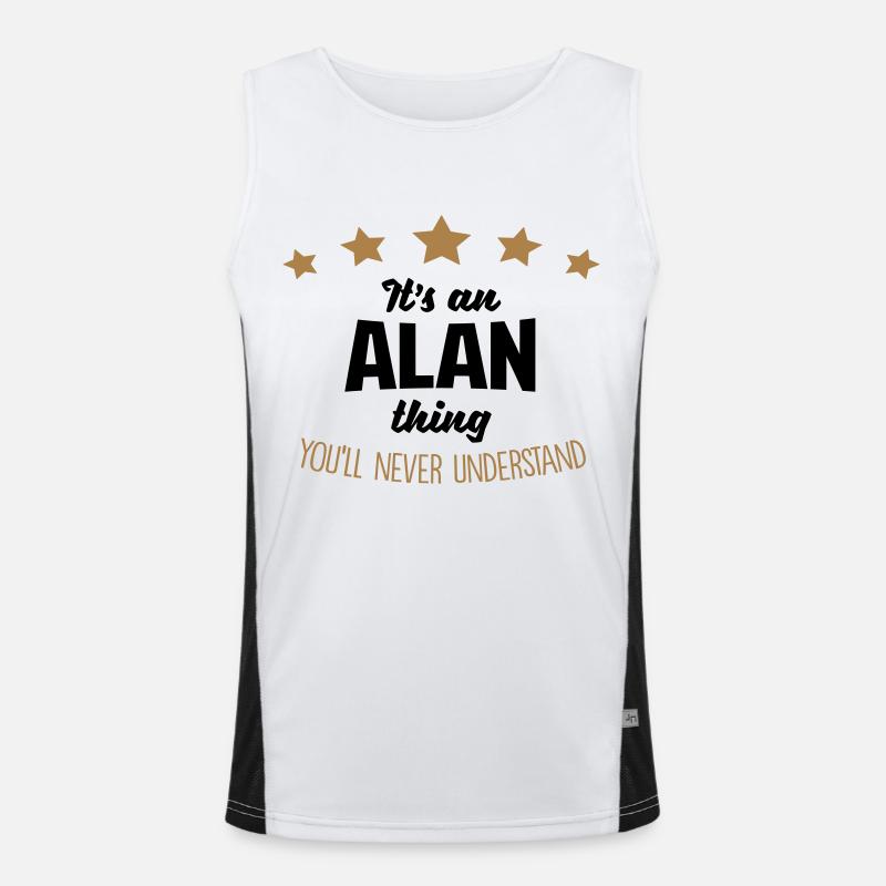 It's an alan name thing stars never under Men's Functional Contrast Tank Top 