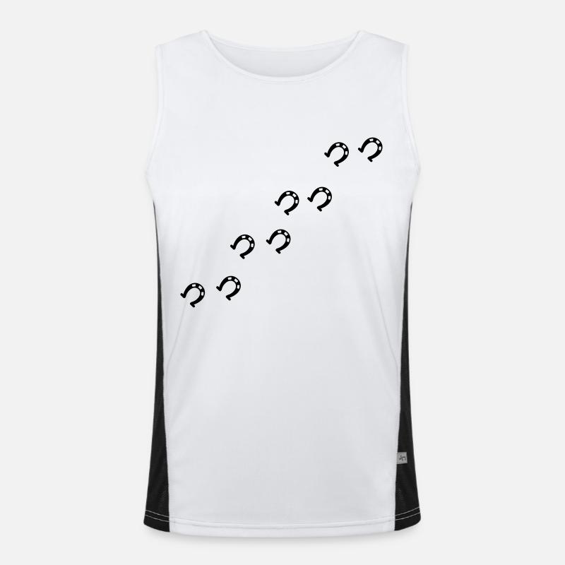 Symbole - Hufe Funktionelles Kontrast-Tank Top für Männer 