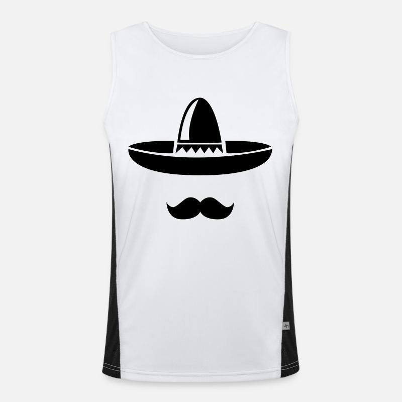 mexico_hut_1 Men's Functional Contrast Tank Top 