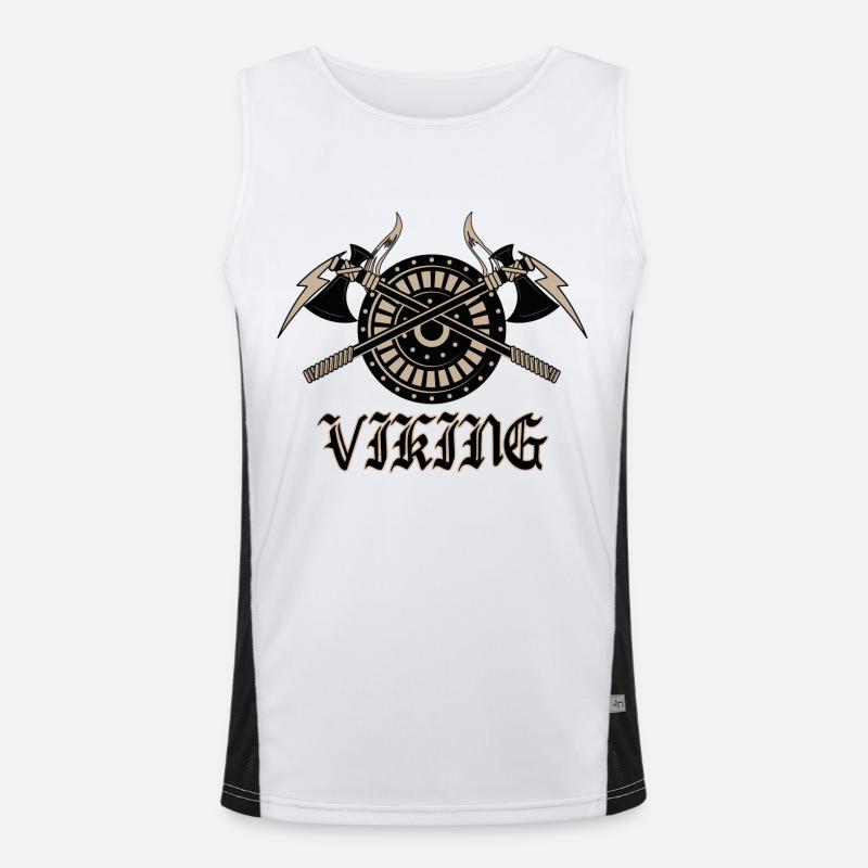 Wikinger Funktionelles Kontrast-Tank Top für Männer 